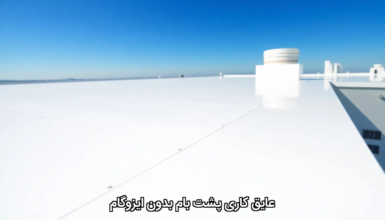 عایق کاری پشت بام بدون ایزوگام