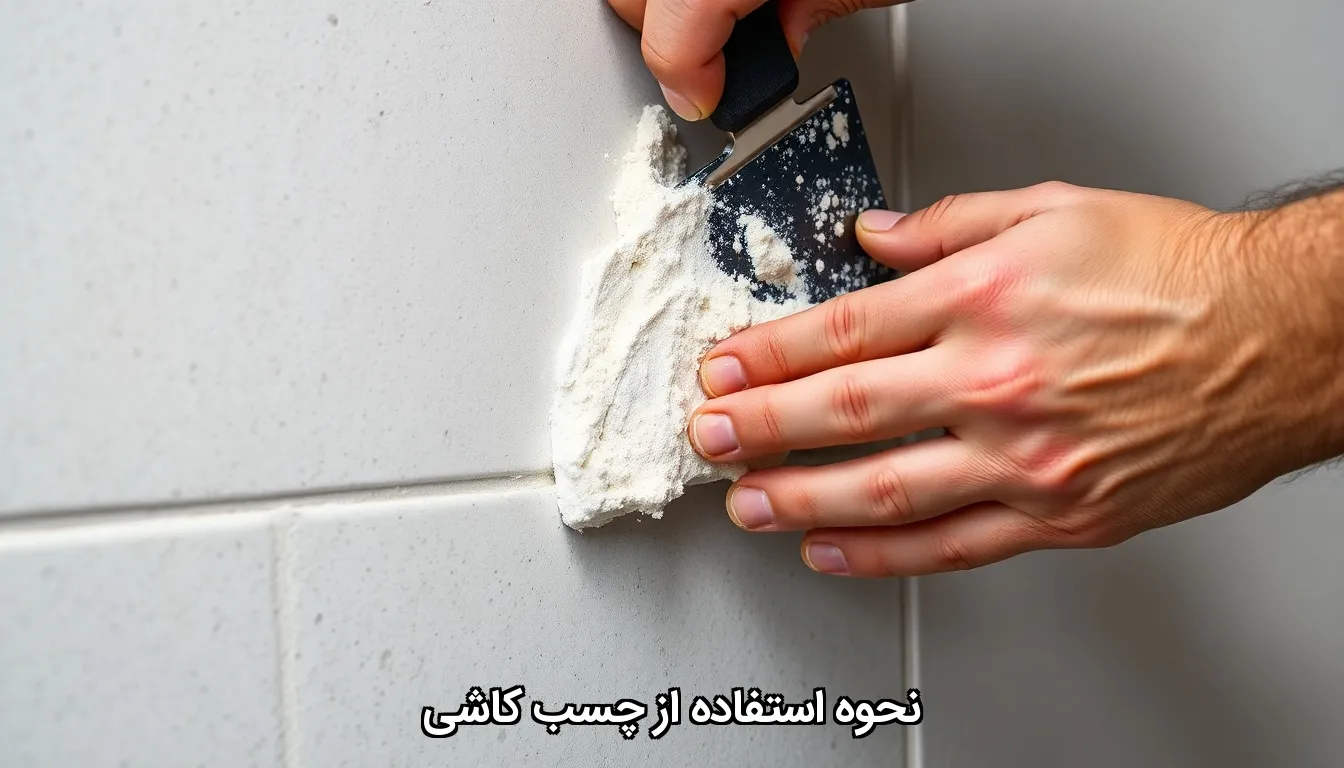 نحوه استفاده از چسب کاشی